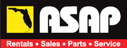 ASAP Equipment Rental & Sales - The Highest Rated Independent Dealership in Florida.